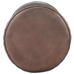 vidaXL Barhocker Braun Echtleder 
