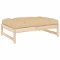 vidaXL 2-tlg. Garten-Lounge-Set mit Kissen Massivholz vidaXL 2-tlg. Garten-Lounge-Set mit Kissen Massivholz