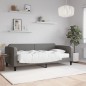 vidaXL Tagesbett mit Matratze Dunkelgrau 90x190 cm Stoff vidaXL Tagesbett mit Matratze Dunkelgrau 90x190 cm Stoff