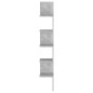 vidaXL Wand-Eckregal Betongrau 20x20x127,5 cm Holzwerkstoff vidaXL Wand-Eckregal Betongrau 20x20x127,5 cm Holzwerkstoff