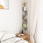 vidaXL Wand-Eckregal Betongrau 20x20x127,5 cm Holzwerkstoff vidaXL Wand-Eckregal Betongrau 20x20x127,5 cm Holzwerkstoff