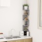 vidaXL Wand-Eckregal Betongrau 20x20x127,5 cm Holzwerkstoff vidaXL Wand-Eckregal Betongrau 20x20x127,5 cm Holzwerkstoff