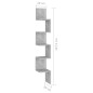 vidaXL Wand-Eckregal Betongrau 20x20x127,5 cm Holzwerkstoff vidaXL Wand-Eckregal Betongrau 20x20x127,5 cm Holzwerkstoff