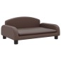 vidaXL Hundebett Braun 70x45x30 cm Kunstleder vidaXL Hundebett Braun 70x45x30 cm Kunstleder