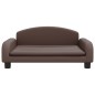 vidaXL Hundebett Braun 70x45x30 cm Kunstleder vidaXL Hundebett Braun 70x45x30 cm Kunstleder