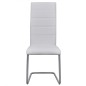 vidaXL Freischwinger 6 Stk. Weiß Kunstleder vidaXL Freischwinger 6 Stk. Weiß Kunstleder