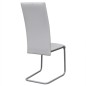 vidaXL Freischwinger 6 Stk. Weiß Kunstleder vidaXL Freischwinger 6 Stk. Weiß Kunstleder