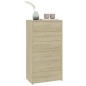 vidaXL Sideboard 6 Schubladen Sonoma-Eiche 50x34x96 cm Holzwerkstoff vidaXL Sideboard 6 Schubladen Sonoma-Eiche 50x34x96 cm Holzwerkstoff