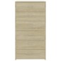 vidaXL Sideboard 6 Schubladen Sonoma-Eiche 50x34x96 cm Holzwerkstoff vidaXL Sideboard 6 Schubladen Sonoma-Eiche 50x34x96 cm Holzwerkstoff