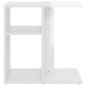 vidaXL Beistelltisch Hochglanz-Weiß 50x30x50 cm Holzwerkstoff vidaXL Beistelltisch Hochglanz-Weiß 50x30x50 cm Holzwerkstoff