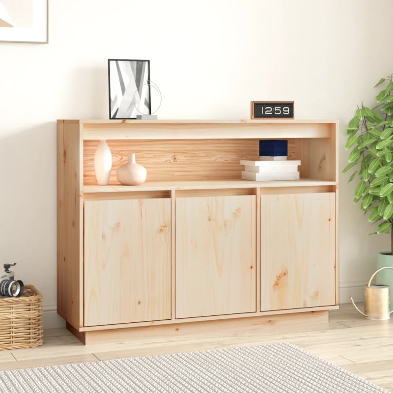 vidaXL Sideboard 104,5x34x80 cm Massivholz Kiefer vidaXL Sideboard 104,5x34x80 cm Massivholz Kiefer