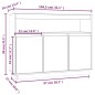 vidaXL Sideboard 104,5x34x80 cm Massivholz Kiefer vidaXL Sideboard 104,5x34x80 cm Massivholz Kiefer