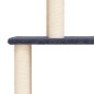vidaXL Kratzbaum mit Sisal-Kratzsäulen Dunkelgrau 183 cm vidaXL Kratzbaum mit Sisal-Kratzsäulen Dunkelgrau 183 cm
