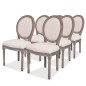 vidaXL Esszimmerstühle 6 Stk. Creme Stoff vidaXL Esszimmerstühle 6 Stk. Creme Stoff