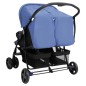 vidaXL Zwillingskinderwagen Marineblau Stahl vidaXL Zwillingskinderwagen Marineblau Stahl
