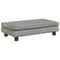 vidaXL Hundebett mit Verlängerung Hellgrau 100x50x30 cm Samt vidaXL Hundebett mit Verlängerung Hellgrau 100x50x30 cm Samt