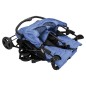 vidaXL Zwillingskinderwagen Marineblau Stahl vidaXL Zwillingskinderwagen Marineblau Stahl