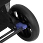 vidaXL Zwillingskinderwagen Marineblau Stahl vidaXL Zwillingskinderwagen Marineblau Stahl