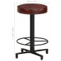 vidaXL Barhocker 2 Stk. 52 cm Echtleder vidaXL Barhocker 2 Stk. 52 cm Echtleder