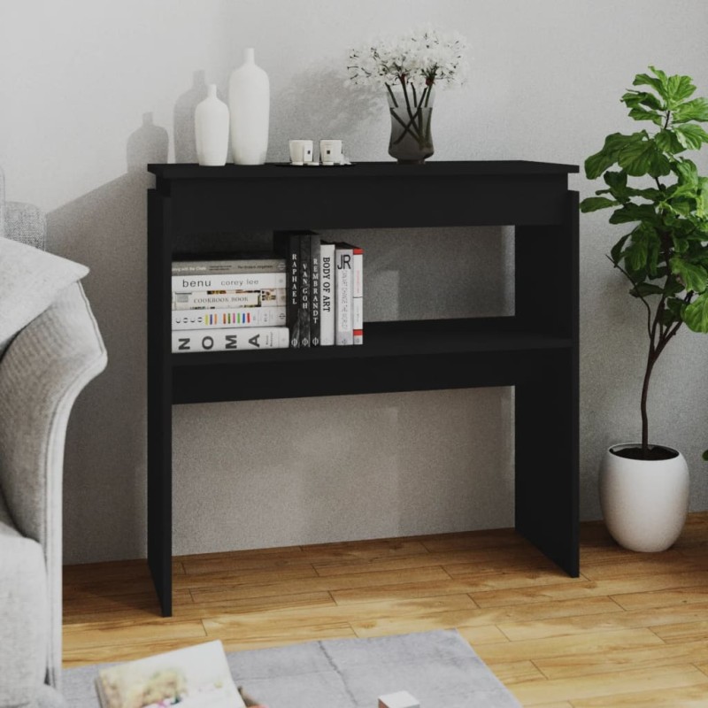 vidaXL Konsolentisch Schwarz 80x30x80 cm Holzwerkstoff vidaXL Konsolentisch Schwarz 80x30x80 cm Holzwerkstoff
