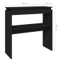 vidaXL Konsolentisch Schwarz 80x30x80 cm Holzwerkstoff vidaXL Konsolentisch Schwarz 80x30x80 cm Holzwerkstoff