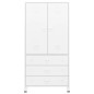vidaXL Industrial Kleiderschrank Weiß 90x50x180 cm Metall vidaXL Industrial Kleiderschrank Weiß 90x50x180 cm Metall