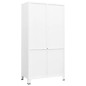 vidaXL Industrial Kleiderschrank Weiß 90x50x180 cm Metall vidaXL Industrial Kleiderschrank Weiß 90x50x180 cm Metall