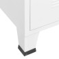 vidaXL Industrial Kleiderschrank Weiß 90x50x180 cm Metall vidaXL Industrial Kleiderschrank Weiß 90x50x180 cm Metall