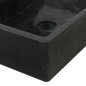 vidaXL Waschtisch Massivholz Teak mit Waschbecken Marmor Schwarz vidaXL Waschtisch Massivholz Teak mit Waschbecken Marmor Schwarz