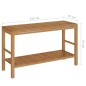 vidaXL Waschtisch Massivholz Teak mit Waschbecken Marmor Schwarz vidaXL Waschtisch Massivholz Teak mit Waschbecken Marmor Schwarz