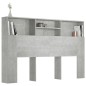 vidaXL Bett-Kopfteil mit Ablagen Betongrau 160x19x103,5 cm