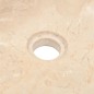vidaXL Waschtisch Massivholz Teak mit Waschbecken Marmor Creme vidaXL Waschtisch Massivholz Teak mit Waschbecken Marmor Creme