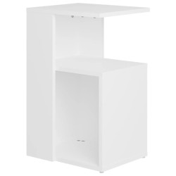 vidaXL Beistelltisch Weiß 36x30x56 cm Holzwerkstoff