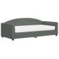 vidaXL Tagesbett mit Matratze Dunkelgrau 90x190 cm Stoff vidaXL Tagesbett mit Matratze Dunkelgrau 90x190 cm Stoff