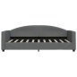 vidaXL Tagesbett mit Matratze Dunkelgrau 90x190 cm Stoff vidaXL Tagesbett mit Matratze Dunkelgrau 90x190 cm Stoff
