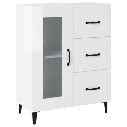 vidaXL Sideboard Hochglanz-Weiß 69,5x34x90 cm Holzwerkstoff