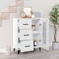 vidaXL Sideboard Hochglanz-Weiß 69,5x34x90 cm Holzwerkstoff vidaXL Sideboard Hochglanz-Weiß 69,5x34x90 cm Holzwerkstoff