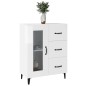 vidaXL Sideboard Hochglanz-Weiß 69,5x34x90 cm Holzwerkstoff vidaXL Sideboard Hochglanz-Weiß 69,5x34x90 cm Holzwerkstoff