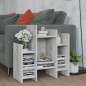 vidaXL Regalschrank Betongrau 60x26x60 cm Holzwerkstoff vidaXL Regalschrank Betongrau 60x26x60 cm Holzwerkstoff