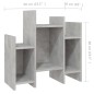 vidaXL Regalschrank Betongrau 60x26x60 cm Holzwerkstoff vidaXL Regalschrank Betongrau 60x26x60 cm Holzwerkstoff