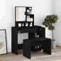 vidaXL Schminktisch mit Spiegel Schwarz 86,5x35x136 cm vidaXL Schminktisch mit Spiegel Schwarz 86,5x35x136 cm