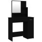vidaXL Schminktisch mit Spiegel Schwarz 86,5x35x136 cm vidaXL Schminktisch mit Spiegel Schwarz 86,5x35x136 cm