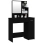 vidaXL Schminktisch mit Spiegel Schwarz 86,5x35x136 cm vidaXL Schminktisch mit Spiegel Schwarz 86,5x35x136 cm