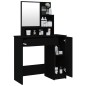 vidaXL Schminktisch mit Spiegel Schwarz 86,5x35x136 cm vidaXL Schminktisch mit Spiegel Schwarz 86,5x35x136 cm