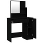 vidaXL Schminktisch mit Spiegel Schwarz 86,5x35x136 cm vidaXL Schminktisch mit Spiegel Schwarz 86,5x35x136 cm