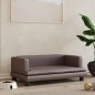vidaXL Hundebett Braun 80x45x30 cm Kunstleder vidaXL Hundebett Braun 80x45x30 cm Kunstleder