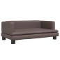 vidaXL Hundebett Braun 80x45x30 cm Kunstleder vidaXL Hundebett Braun 80x45x30 cm Kunstleder