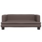 vidaXL Hundebett Braun 80x45x30 cm Kunstleder vidaXL Hundebett Braun 80x45x30 cm Kunstleder