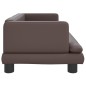 vidaXL Hundebett Braun 80x45x30 cm Kunstleder vidaXL Hundebett Braun 80x45x30 cm Kunstleder