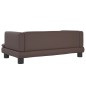 vidaXL Hundebett Braun 80x45x30 cm Kunstleder vidaXL Hundebett Braun 80x45x30 cm Kunstleder